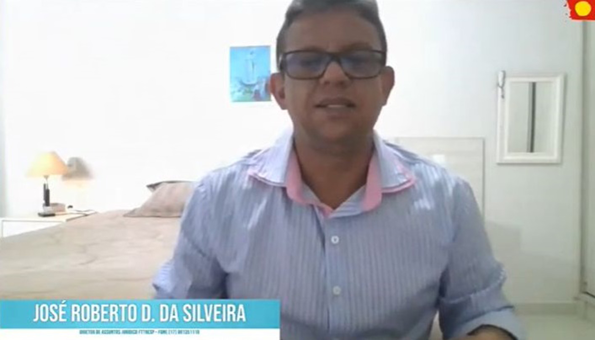 O presidente do Sindicato dos Motoristas de Jales e Região, José Roberto Duarte da Silveira, no programa que discutiu os problemas dos caminhoneiros